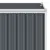 Produktbild 5 för Skjul för sopkärl grå 72x81x121 cm stål