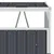 Produktbild 4 för Skjul för fyra sopkärl antracit 286x81x121 cm stål