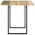 Produktbild 3 för Matbord 140x70x76 cm massivt återvunnet trä
