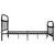 Produktbild 4 för Sängram svart metall 160x200 cm