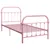 Produktbild 2 för Sängram rosa metall 90x200 cm