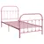 Produktbild 2 för Sängram rosa metall 100x200 cm