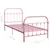 Produktbild 6 för Sängram rosa metall 100x200 cm
