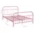 Produktbild 6 för Sängram rosa metall 120x200 cm