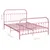 Produktbild 6 för Sängram rosa metall 140x200 cm