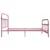 Produktbild 4 för Sängram rosa metall 180x200 cm