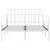 Produktbild 3 för Sängram med ribbotten vit metall 140x200 cm