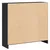 Produktbild 7 för Bokhylla svart 80x24x75 cm konstruerat trä