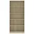 Produktbild 4 för Bokhylla 5 hyllor sonoma-ek 80x24x175 cm konstruerat trä