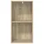 Produktbild 5 för Bokhylla 2 hyllor sonoma-ek 40x30x76,5 cm konstruerat trä