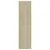 Produktbild 5 för Bokhylla 3 hyllor sonoma-ek 40x30x114 cm konstruerat trä