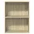 Produktbild 5 för Bokhylla 2 hyllor sonoma-ek 60x30x76,5 cm konstruerat trä