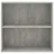 Produktbild 4 för Bokhylla 2 hyllor betonggrå 80x30x76,5 cm konstruerat trä