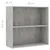 Produktbild 6 för Bokhylla 2 hyllor betonggrå 80x30x76,5 cm konstruerat trä