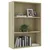 Produktbild 3 för Bokhylla 3 hyllor sonoma-ek 80x30x114 cm konstruerat trä