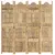 Produktbild 6 för Rumsavdelare 4 paneler handsnidad 160x165 cm massivt mangoträ