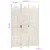 Produktbild 7 för Rumsavdelare 3 paneler handsnidad vit 120x165 cm mangoträ
