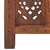 Produktbild 5 för Rumsavdelare 4 paneler handsnidad brun 160x165 cm mangoträ