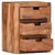 Produktbild 4 för Sängbord 40x30x50 cm massivt sheesamträ