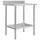 Arbetsbord med stänkskydd 80x60x93 cm rostfritt stål