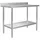 Arbetsbord med stänkskydd 120x60x93 cm rostfritt stål