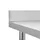 Arbetsbord med stänkskydd 120x60x93 cm rostfritt stål