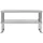 Överhylla för arbetsbord 2 hyllplan 120x30x65 cm rostfritt stål