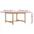 Produktbild 7 för Trädgårdsbord 150x150x76 cm massiv teak