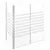 Produktbild 4 för Badkarsvägg 120x68x130 cm härdat glas randig