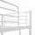 Våningssäng med bord vit metall 90x200 cm
