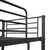 Produktbild 5 för Våningssäng med bord svart metall 90x200 cm
