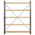Produktbild 2 för Bokhylla med 5 hyllor 140x30x180 cm massivt mangoträ