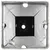 Produktbild 5 för Jordspett 2 st silver 7x7x56 cm galvaniserat stål