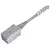 Produktbild 3 för Jordspett 2 st silver 8x8x57 cm galvaniserat stål