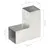 Produktbild 6 för Stolpbeslag L-form galvaniserad metall 81x81 mm