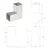 Produktbild 7 för Stolpbeslag L-form galvaniserad metall 81x81 mm