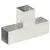 Produktbild 2 för Stolpbeslag 4 st T-form galvaniserad metall 81x81 mm