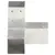 Produktbild 3 för Stolpbeslag 4 st Y-form galvaniserad metall 81x81 mm