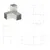 Produktbild 7 för Stolpbeslag 4 st Y-form galvaniserad metall 81x81 mm