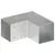 Produktbild 4 för Stolpbeslag L-form galvaniserad metall 91x91 mm