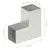 Produktbild 6 för Stolpbeslag L-form galvaniserad metall 91x91 mm