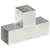 Produktbild 2 för Stolpbeslag 4 st T-form galvaniserad metall 91x91 mm