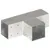 Produktbild 4 för Stolpbeslag 4 st T-form galvaniserad metall 91x91 mm