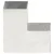 Produktbild 2 för Stolpbeslag L-form galvaniserad metall 101x101 mm