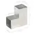 Produktbild 6 för Stolpbeslag L-form galvaniserad metall 101x101 mm