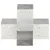 Produktbild 2 för Stolpbeslag X-form galvaniserad metall 101x101 mm
