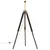 Produktbild 3 för Golvlampa svart och guld massivt teakträ 141 cm
