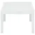Produktbild 3 för Trädgårdsbord vit 78x55x38 cm plast