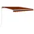 Produktbild 2 för Markis manuellt infällbar 300x250 cm orange och brun