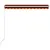 Produktbild 5 för Markis manuellt infällbar 300x250 cm orange och brun